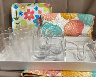 Acrylic Glasses Trays Great For The Pool