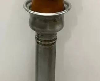 Tall Metal Candle Holder with embellished candle