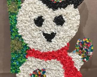 Vintage Plastic Popcorn Snowman Brings Back Memories