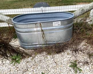 GALVANIZED OVAL WATER TROUGH