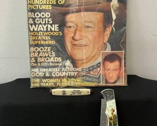 John Wayne Collectors Edition Magazine  3 Pocketknives 