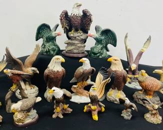 Eagle Figurines Lot 3 Of 3 