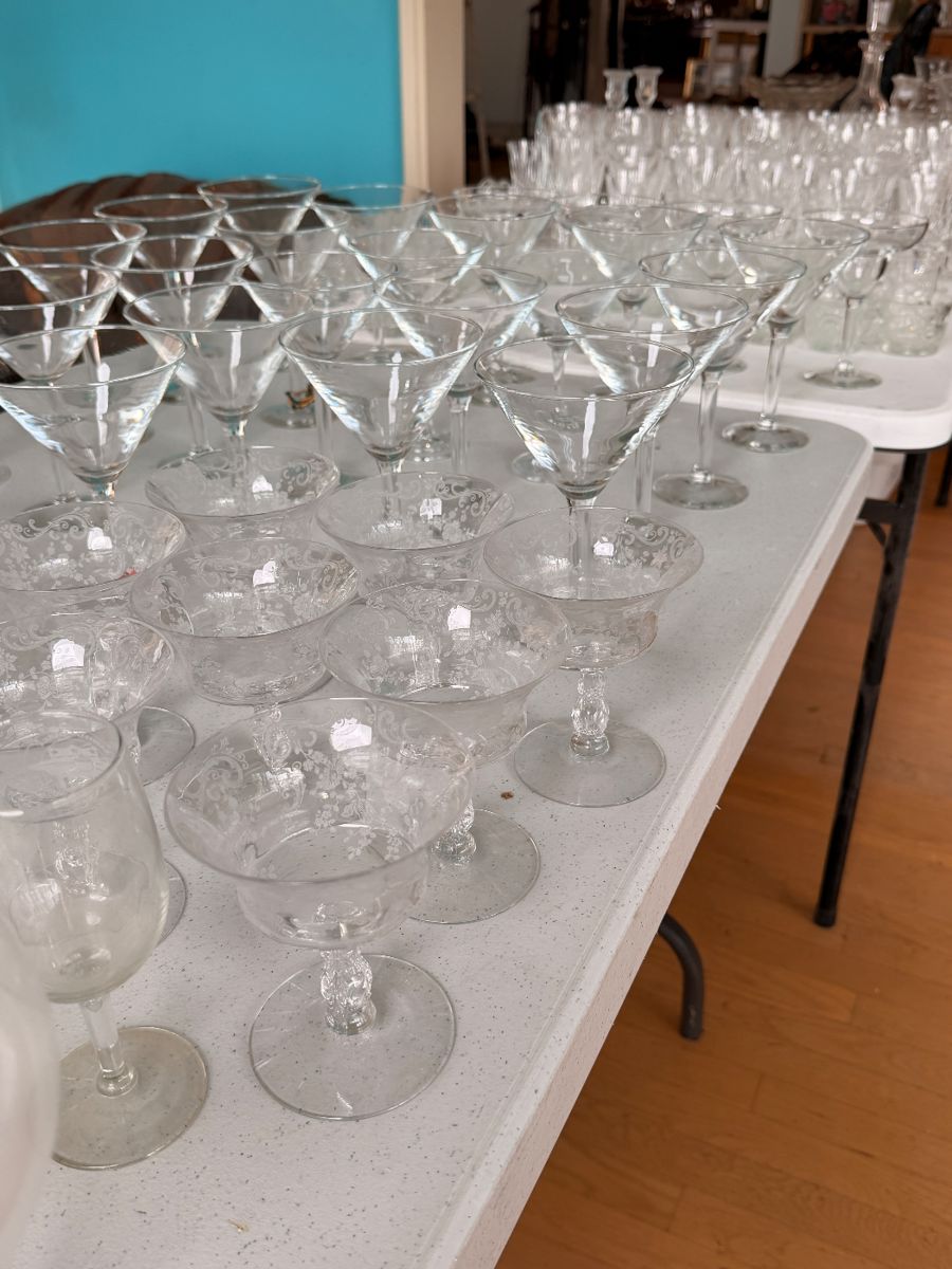 Glassware and crystal galore! 