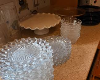 Beautiful glassware dish sets 