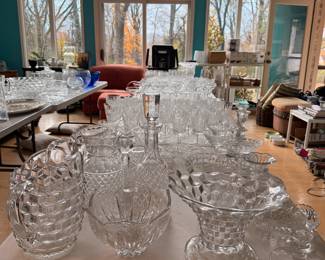 Various glassware for both serving and decor