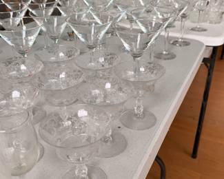 Glassware and crystal galore! 