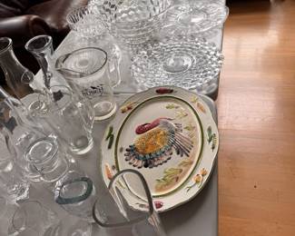 Various glassware and serving sets for the seasonal and evergreen table