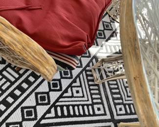 Russell Woodward spun fiberglass 70's dining table and 4 swivel chairs -- delivery possible in South Florida