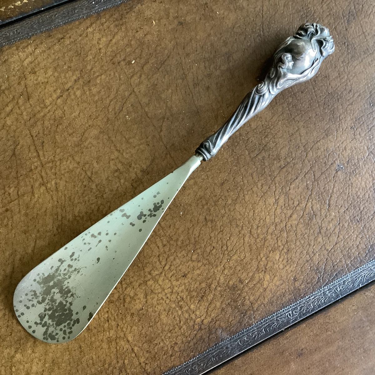 Art Nouveau Sterling Silver Shoe horn