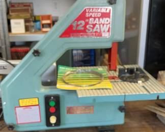 Central Machinery 12" Variable Speed Band Saw * Extra New Saw Blade * Tested and Working !