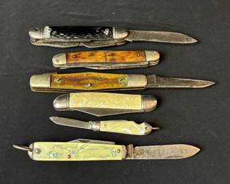 6 Vintage Pocketknives , Lone Ranger , Kamp King and more
