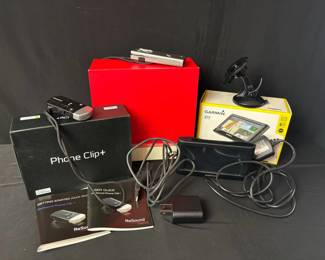 2 Hearing Enhancers , Bernafon & ReSound Phone Clip + * Boxed Garmin Navigation Maps Device