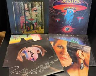 4~STYX; BOSTON; JOURNEY! Records LPs