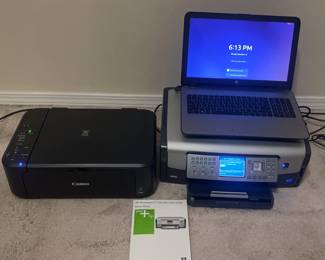 HP Laptop & Printer and Canon Pixma Printer
