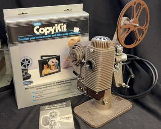 Vintage 8mm Revere Film Projector Works! * NIB Copykit For Film Transfer