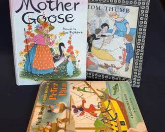 5 Antique and Vintage Hardcover Children’s Books , 1921 Mother Goose