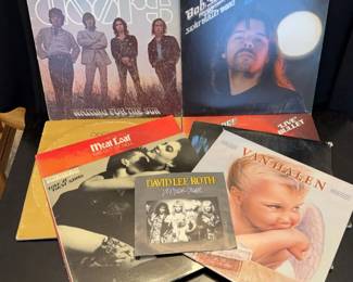 2~BOB SEGER; SCORPIONS; VAN HALEN; DOORS Records LPs