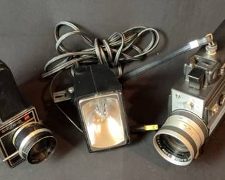 Yashica Super-40 & GAF SC/92 Movie Cameras! * GE SuperMate Movie Light