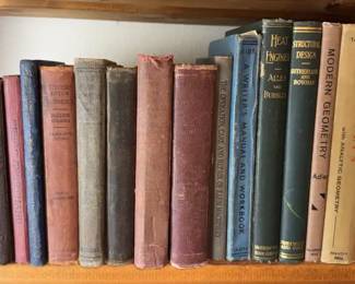 Lot Of Vintage 1920s To 1950s Text Books * physics, calculus, arithmetic, shorthand, history