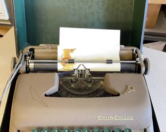 SMITH CORONA STERLING TYPEWRITER with Working Key