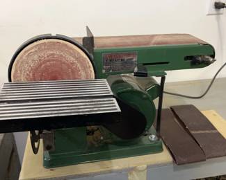 Central Machinery 4" Belt & 6" Disc Sander Model S 5154 * Tested Working