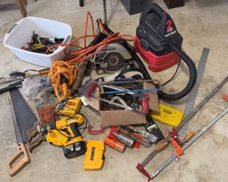 CRAFTSMAN Saw & WetDry Vac * DEWALT Drill * Miscellaneous Tools