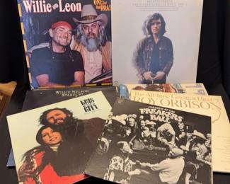 3~ WILLIE NELSON; 3~KRIS KRISTOFFERSON; SHEL SILVERSTEIN; ROY ORBISON Records LPs Albums