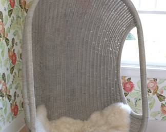 Restoration Hardware Wicker Swing