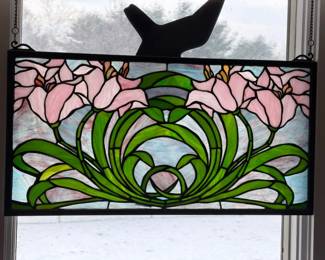 Calla Lily Stained Glass Window
