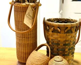 (4) Beautiful Baskets Feat. Nantucket With Tag
