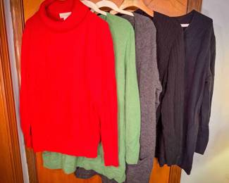 (5) Women’s Cashmere Sweaters – Assorted Brands & Sizes L-XL-1X
