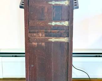Antique Mission Oak Smoking Stand Cabinet
