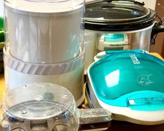 (4) Small Kitchen Appliances – Krups Ice Cream Maker, Krups Egg Cooker, Hamilton Beach Slow Cooker,
