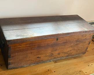 Antique Wooden Trunk
