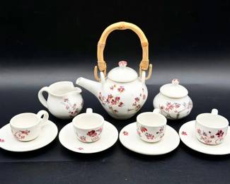 Signed Cora Pucci Miniature Teaset
