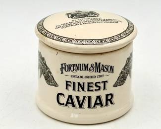 Fortnum & Mason Finest Caviar Vintage Ceramic Pot
