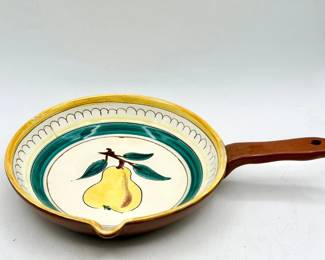 Signed Stangl Pear Pattern Open Skillet
