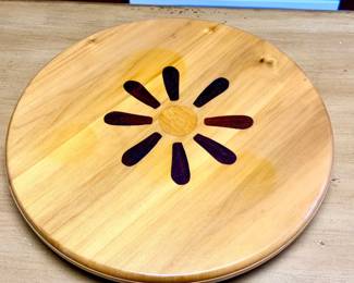 Handmade Don Meals Lazy Susan With Beautiful Wooden Inlays
