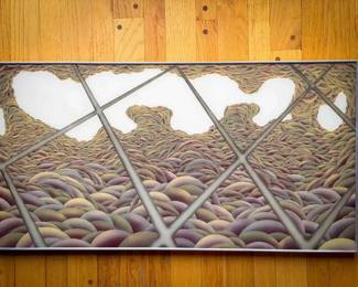 Paul F. Pinzarrone – Untitled Acrylic Lacquer on Plexiglas (Signed Gallery Label)
