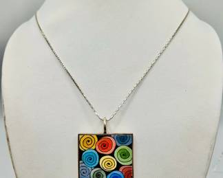 Sterling Silver Necklace Stamped 925 — Signed “Nell Mercier”
