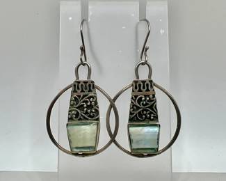 Sterling Silver Filigree Earrings — Jewelry Stamped 925
