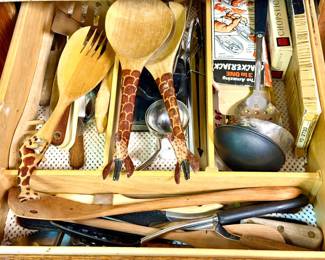 (2) Drawers Of Kitchen Utensils Mystery Lot
