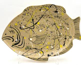 Campbell Signed Fish Platter
