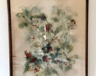 Abstract Watercolor Signed “Meyer Garlen”
