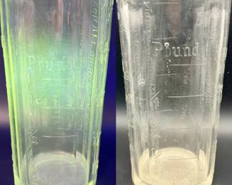 Umpire Glass Co. No. 1 Embossed Measuring Jar – Pittsburgh
