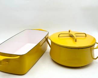 Vintage Yellow Dansk Købenstyle casserole Dish & Loaf Pan
