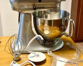 Artisan KitchenAid Mixer With Accessories
