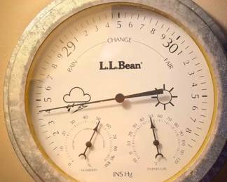 L.L. Bean Wall-Mount Weather Station – Barometer, Hygrometer & Thermometer
