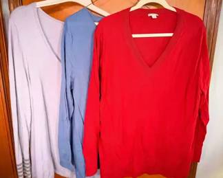 (3) Women’s Sweaters – Wool / Cashmere & Merino – Size XL
