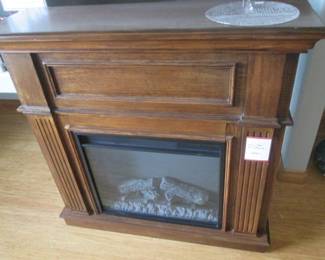 Twin Star Electric Fireplace, 39" X 41" X 13" Deep